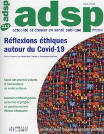 Revue ADSP t. 117 : réflexions éthiques autour du covid-19