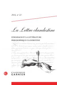 La lettre clandestine t.22