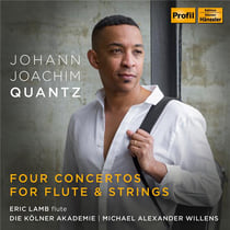 Quantz : quatre concertos pour flûte et cordes