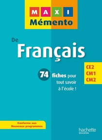 Maxi memento - français - ce2/cm1/cm2