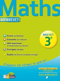 Defibrevet Maths 3E