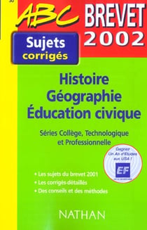 Histoire-geographie - corriges - edition 2002