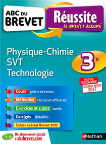 Abc Du Brevet Reussite Physique Chimie  Svt Techno 3Eme