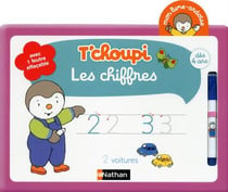 Mon livre-ardoise - t'choupi - les chiffres - à partir de 4 ans