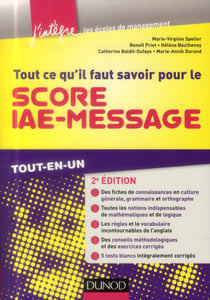 Tout ce qu'il faut savoir pour le score iae-message - tout-en-un (2e édition)