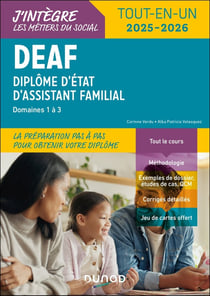 DEAF : Diplôme d'État d'assistant familial - Domaines 1 à 3 - Tout-en-un (édition 2025/2026)