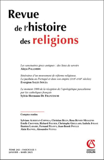 Revue de l'histoire des religions n.242/1 : Varia
