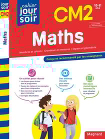 Cahier du jour / cahier du soir : maths - CM2