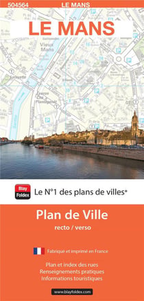 Le Mans : plan de ville (édition 2023)