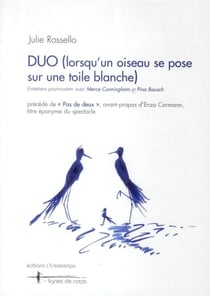 Duo (lorsqu'un oiseau se pose sur une toile blanche)