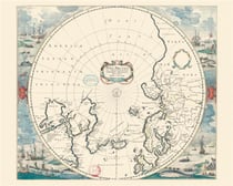 Carte pôle arctique : géographie nostalgique