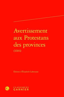 Avertissement aux Protestans des provinces (1684)