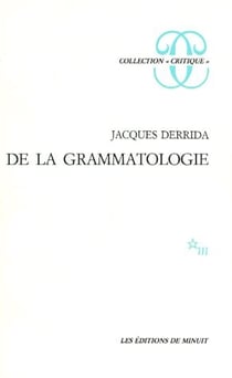 De la grammatologie