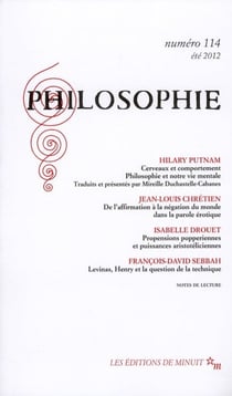 Revue Philosophie n.114