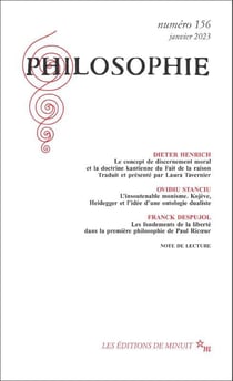 Revue Philosophie n.156 : Janvier 2023