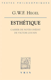 Esthetique - cahier de note inedit de victor cousin
