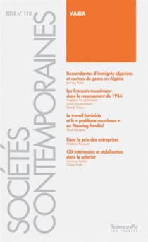 Revue societes contemporaines n.110