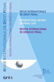 Revue internationale de droit penal n.9 - 3ème/4ème trimestres 2009