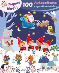 100 autocollants repositionnables Noël