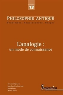 Philosophie antique n.13 - analogie et connaissance