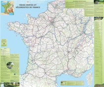 70050 - 70050 VOIES VERTES ET VELOROUTES PLASTIFIEE 1/1M