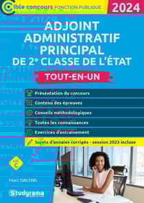 Adjoint administratif principal de 2e classe de l'Etat (édition 2023)
