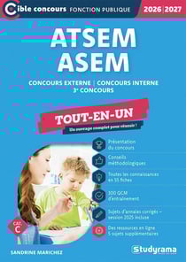 ATSEM/ASEM - Tout-en-un (Catégorie C -?Concours 2026-2027) : Concours externe -?Concours interne -?3e concours