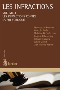 Les infractions Tome 4 : les infractions à l'ordre public