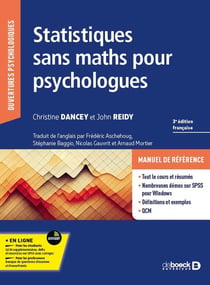 Statistiques sans maths pour psychologues : QCM et exercices corrigés