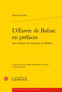 L'oeuvre de Balzac en préfaces des romans de jeunesse au théâtre