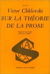 Sur la theorie de la prose