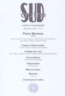 Autre sud no23 : morency pierre