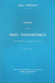 Leçons sur les séries trigonométriques