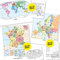 Géographie à vivre : 6 cartes murales