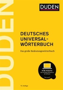 Deutsches Universal-Wörterbuch - Dictionnaire universel allemand Duden, Le grand dictionnaire des significations (édition 2023)