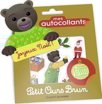 Mes autocollants petit ours brun - joyeux noël !