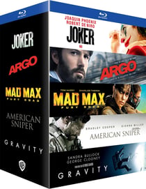 Coffret 5 films : Joker + Argo + Mad Max : Fury Road + American Sniper + Gravity