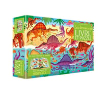 Livre et puzzle : les dinosaures