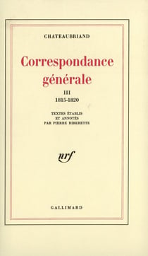 Correspondance générale Tome 3