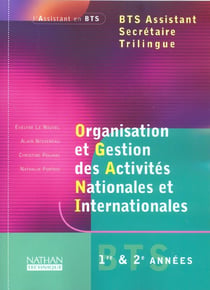 Organisation gestion act n/i bts assistante trilingue eleve 2003