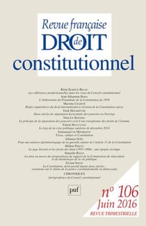 Revue française de droit constitutionnel n.106