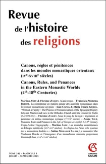 Revue de l'histoire des religions n.242/3 : Varia