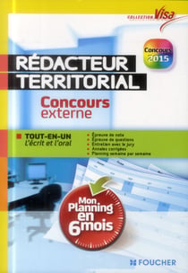 Visa - rédacteur territorial - concours externe - mon planning en 6 mois