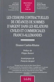 Les cessions contractuelles des créances de sommes d'argent
