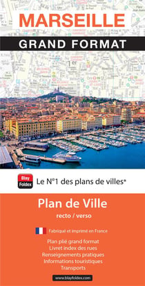 Marseille grand format : Plan de ville (édition 2024)