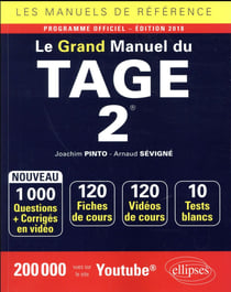 Le grand manuel du tage 2 - programme officiel (édition 2018)
