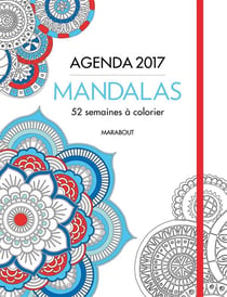Agenda à colorier mandalas fleuris 2017