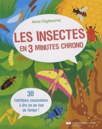 Les insectes en 3 minutes chrono - 30 rubriques fascinantes à lire en un rien de temps !