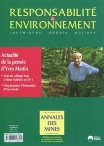 REVUE RESPONSABILITE & ENVIRONNEMENT : RE N 65 - JANVIER 2012 - ACTUALITE DE LA PENSEE D'YVES MARTIN