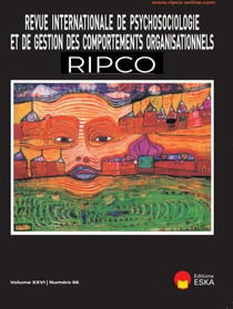REVUE INTERNATIONALE DE PSYCHOSOCIOLOGIE N°66 VOL XXVI : REVUE INTERNATIONALE DE PSYCHOSOCIOLOGIE N°66 VOL XXVI